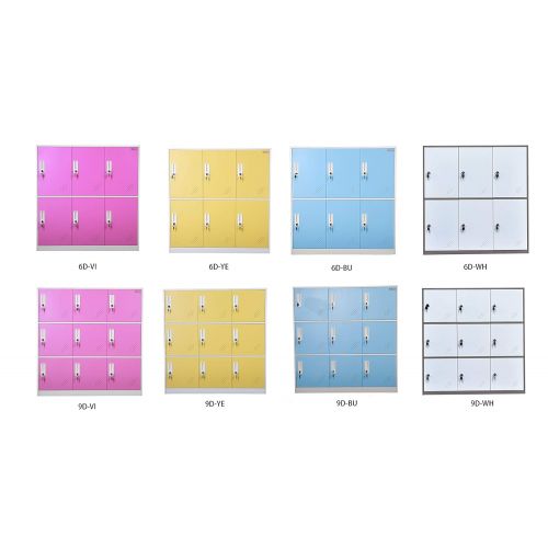  Super Metal Furniture Steel Office Locker Cabinet with Keys, School and Home Storage Locker Organizer，Kids Locker for Cloth and Toy Organizer,Living Room Boy and Girl Metal Storage Locker Cabinet (Rose)