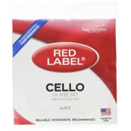 Super Sensitive Super-Sensitive 6103 Red Label Cello String Set, 1/4 Size, Medium