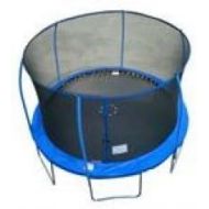 Super Trampoline Net for 12ft Trampoline, use with 6 Poles and small Top Ring poles (Poles sold separately, Net & Straps Only)