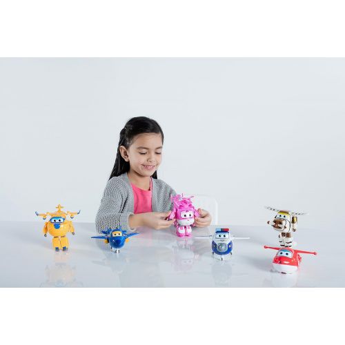  Super Wings - Transforming Grand Albert Toy Figure, Plane, Bot, 5 Scale