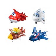 Super Wings US730204 Transforming Toy Figures, Jett Todd Astra & Agent Chase, Scale, 5