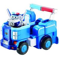 Super Wings - Pauls Police Cruiser | Transforming Toy Vehicle Set | Includes Transform-a-Bot Paul Figure | 2 Scale