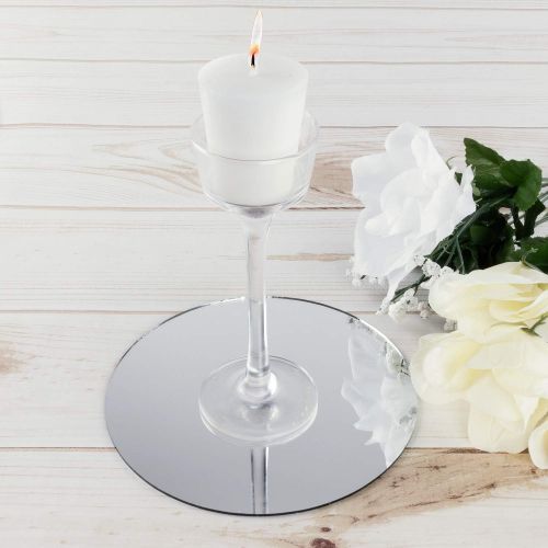  Super Z Outlet Round Mirror Wedding Table Centerpieces, 10 Pieces, 6 Inches