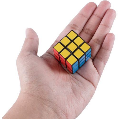  [아마존베스트]Super Z Outlet Mini Color 3x3 Cube Puzzle Game Toy for Party Favors (6 Pack) (6 Pack)