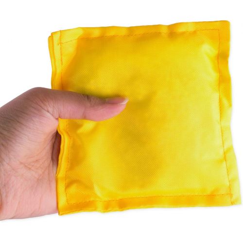  [아마존베스트]Super Z Outlet Nylon Cornhole Bean Bags Toy Set Sack Hand Toss Games Weights for Kids (5 x 5 Assorted Colors) (24 Pack)
