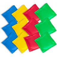 [아마존베스트]Super Z Outlet Nylon Cornhole Bean Bags Toy Set Sack Hand Toss Games Weights for Kids (5 x 5 Assorted Colors) (12 Pack)