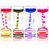 Super Z Outlet Liquid Motion Bubbler for Sensory Play, Fidget Toy, Children Activity, Desk Top, Assorted Colors (4 Pack)