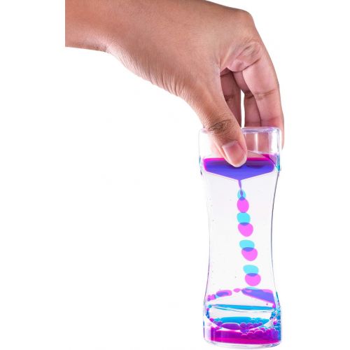  Super Z Outlet Liquid Motion Bubbler for Sensory Play, Fidget Toy, Children Activity, Desk Top, Assorted Colors (4 Pack)