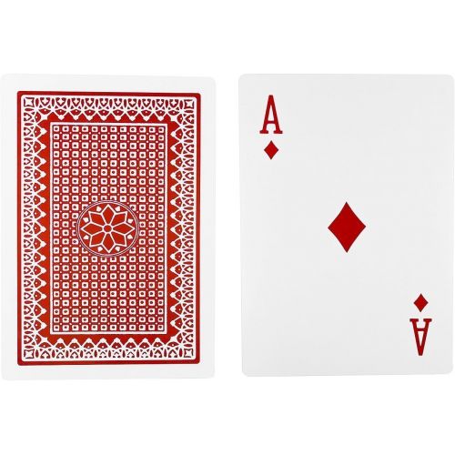  Super Z Outlet Giant Jumbo Deck of Big Playing Cards Fun Full Poker Game Set - Measures 8-1/4 x 11-3/4