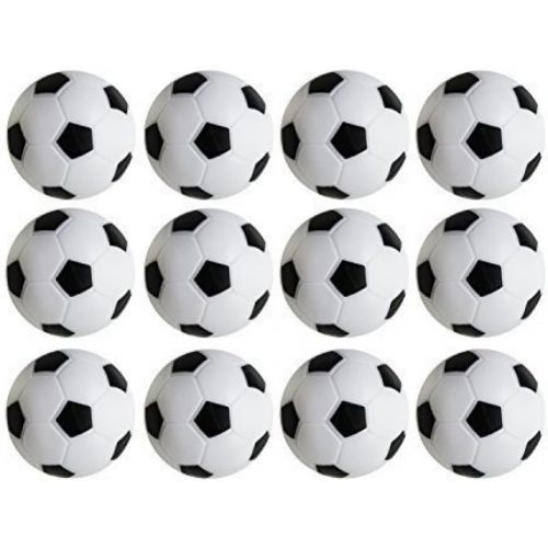  Super Z Outlet Table Soccer Foosballs Replacements Mini Black and White Soccer Balls - Set of 12