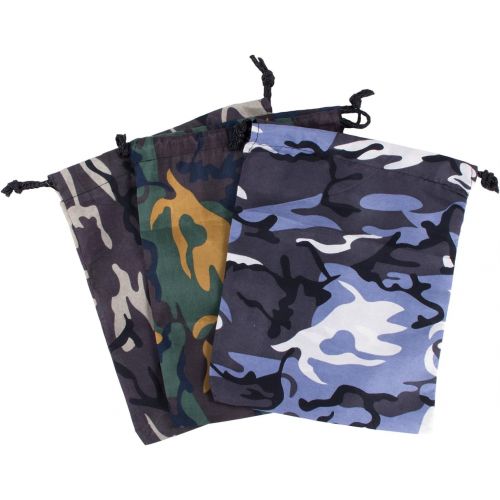  Super Z Outlet Camouflage Drawstring Travel Bags Pouch Sacks for Party Favors, Outdoor Camping Picnics, Hiking (12 Pack)