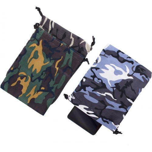  Super Z Outlet Camouflage Drawstring Travel Bags Pouch Sacks for Party Favors, Outdoor Camping Picnics, Hiking (12 Pack)