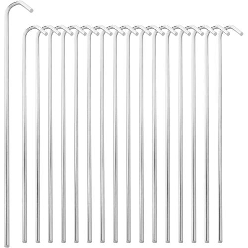  Super Z Outlet 9 Galvanized Non-Rust Anchoring Tent Stakes Pegs for Outdoor Camping, Soil Patio Gardening, Canopies, Landscaping Trim (30)