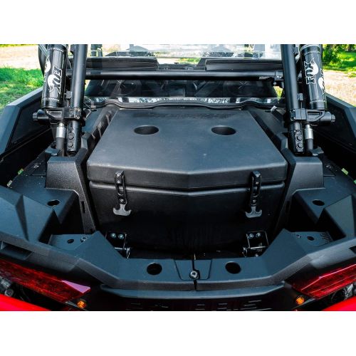  SuperATV.com SuperATV Cooler / Cargo Box for 2018+ Polaris RZR XP Turbo S / 2019+ RZR XP 4 Turbo S 30 Liter Capacity Built in Drain Plug Insulated to Keep Drinks Cold