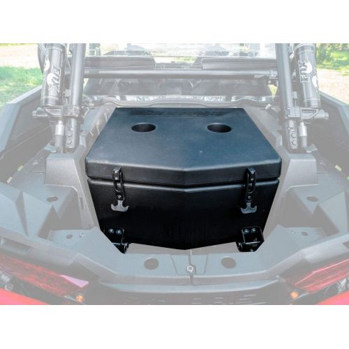  SuperATV.com SuperATV Cooler / Cargo Box for 2018+ Polaris RZR XP Turbo S / 2019+ RZR XP 4 Turbo S 30 Liter Capacity Built in Drain Plug Insulated to Keep Drinks Cold