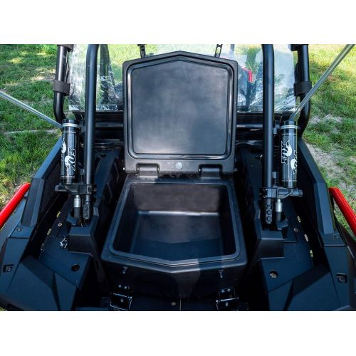  SuperATV.com SuperATV Cooler / Cargo Box for 2018+ Polaris RZR XP Turbo S / 2019+ RZR XP 4 Turbo S 30 Liter Capacity Built in Drain Plug Insulated to Keep Drinks Cold