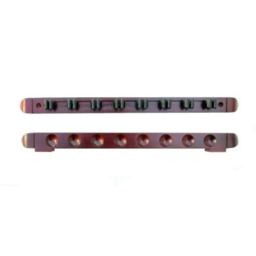  Unknown Cue Rack Only - 8 Pool - Billiard Stick - Wall Rack - Holder Mahogany Finish