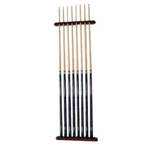  Unknown Cue Rack Only - 8 Pool - Billiard Stick - Wall Rack - Holder Mahogany Finish