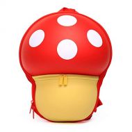 SuperCute Cute Pre K Backpack 3D Mushroom Preschool Kids Bags for Kindergarten Toddlers Girls Boys 1 to 5 Years Old