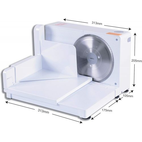  [아마존 핫딜] SuperHandy Meat Slicer Food Deli Bread Cheese 6.7-inch Professional Portable & Collapsible Electric AC 120V 60Hz 100 Watt with a Stainless Steel RSG Solingen Blade