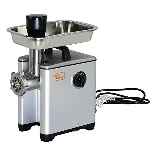  [아마존 핫딜] SuperHandy Meat Grinder Sausage Stuffer Electric #8 1/2 HP 240 LBS Per/Hour 370 Watts PRO Duty Aluminum Body Commercial Grade Stainless Steel Cutlery Feeding Tray & Neck