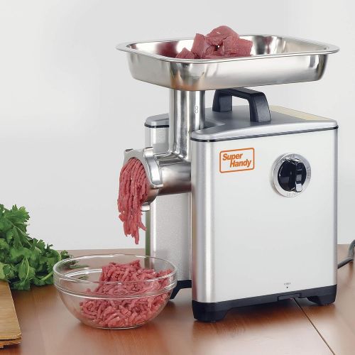  [아마존 핫딜] SuperHandy Meat Grinder Sausage Stuffer Electric #8 1/2 HP 240 LBS Per/Hour 370 Watts PRO Duty Aluminum Body Commercial Grade Stainless Steel Cutlery Feeding Tray & Neck