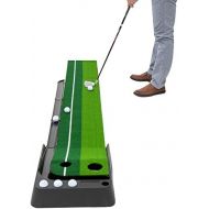 SuperKit Golf Putting Green, with Ball Return Golf Putting Green for Indoor Use Portable Indoor Putting Green with 6 Bonus Balls