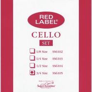 Super-Sensitive Red Label Cello String Set - 3/4 Size