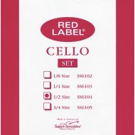 Super-Sensitive Red Label Cello String Set - 1/2 Size