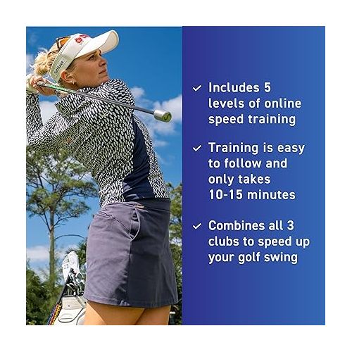  SuperSpeed Golf Ladies Golf Training System, Yellow, Green, Blue, Ladies Training System (SSLS)