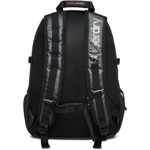  Superdry Mens Mono Tarp Backpack, black, One Size