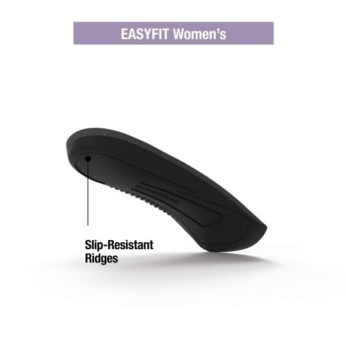  Superfeet EASYFIT Womens Comfort Insoles, Orthotic Shoe Inserts for Flat Dress Shoes, Womens, Raven