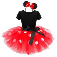 SuperheroCos Minnie Costume Baby Girl Dress Mouse Ear Headband Polka Dot Dress