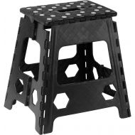 [아마존베스트]Superior Performance Folding Step Stool 15 Inch Anti Slip Dots (Black)