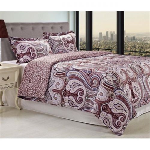  Superior Waterloo Reversible 300 Thread Count Cotton Reactive Print Duvet Cover Set