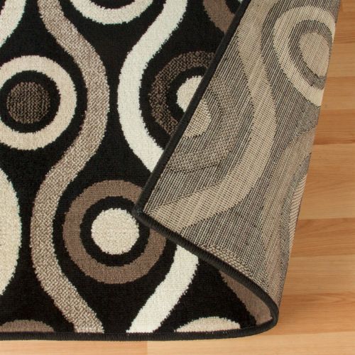  Superior Archer Collection Area Rug, 8mm Pile Height with Jute Backing, Bold Modern Geometric Pattern, Fashionable and Affordable Rugs, 27 x 8 Runner