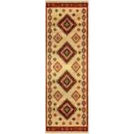 Superior Traditional Santa Fe Collection (2.6X 8 Runner)- Ivory