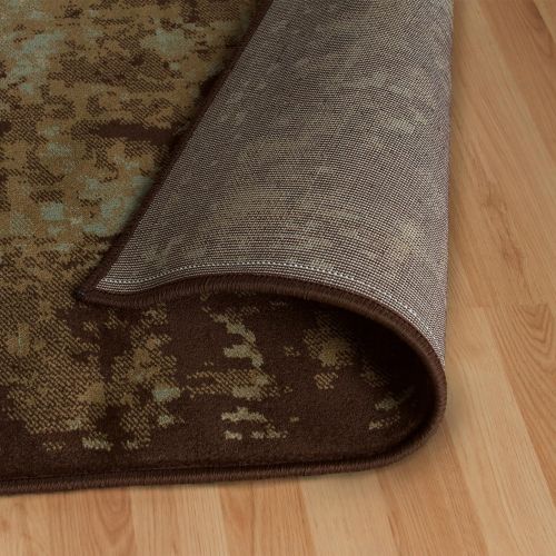  Superior Modern Afton Acid Wash Collection Area Rug, 10mm Pile Height with Jute Backing, Vintage Distressed Design, Anti-Static, Water-Repellent Rugs - Slate, 27 x 8 Runner