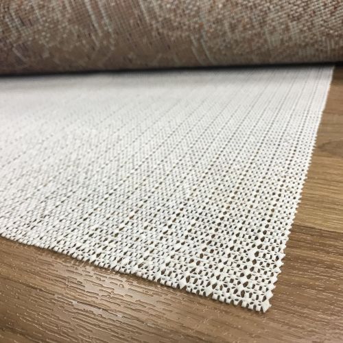  Superior Premium Easy Install Light-Weight Strong Grip Textured Rubber, Slip-Resistant Reversible Beige Hard Floor Surface and Under Rug Protection Area Rug Pad