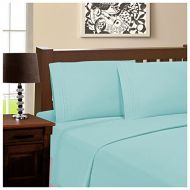 Superior 100% Brushed Microfiber Wrinkle Resistant California King Sheet Set, 4-Piece, Aquamarine