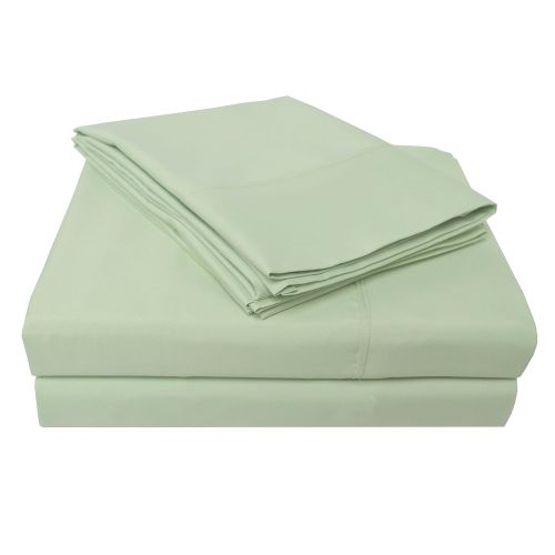  Superior Wrinkle Resistant 3000 Series Cabana Solid Queen Bed Sheet Set, Sage