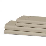 Superior Anti-Microbial 100% Cotton, 300 Thread Count Sheet Set, Full, Tan