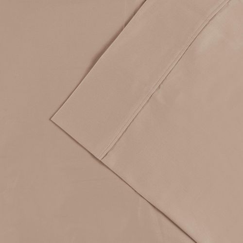  Superior Anti-Microbial 100% Cotton, 300 Thread Count Sheet Set, Full, Tan