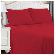 Superior 100% Brushed Cotton Flannel, Pillowcase set, King (20 x 40 inches), Burgundy