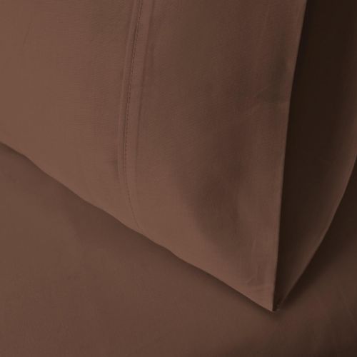  Superior 100% Premium Combed Cotton, 300 Thread Count 4-Piece Bed Sheet Set, Single Ply Cotton, Deep Pocket Fitted Sheets, Soft and Luxurious Bedding Sets - Queen Waterbed, Mocha