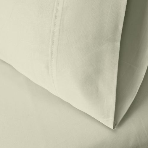  Superior 100% Premium Combed Cotton, 300 Thread Count 4-Piece Bed Sheet Set, Single Ply Cotton, Deep Pocket Fitted Sheets, Soft and Luxurious Bedding Sets - Queen Waterbed, Sage