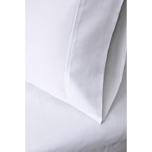  Superior 530 Thread Count, Combed Cotton, Single Ply, California King 4-Piece Sheet Set, Solid, White