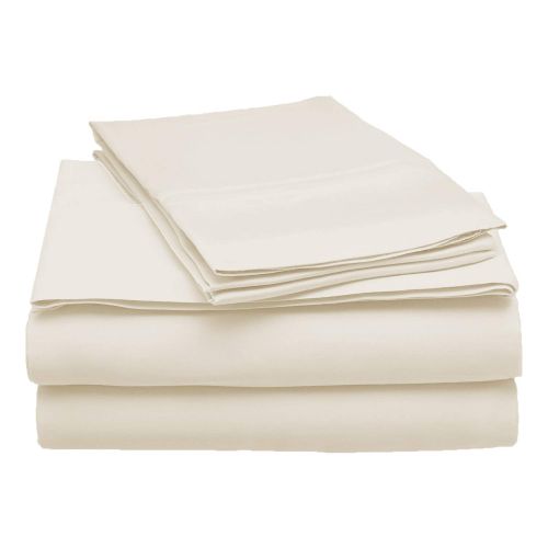  Superior 100% Modal 4-Piece Solid Sheet Set, Queen, Ivory