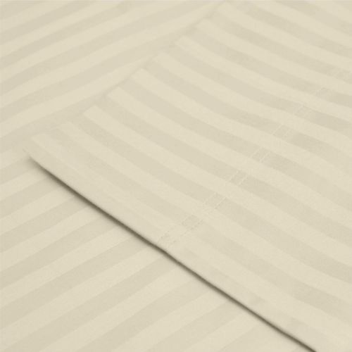  Superior Impressions by Luxor Treasures 100% Egyptian Cotton 650 Thread Count Sheet Set, Ivory, Twin, 3-Piece