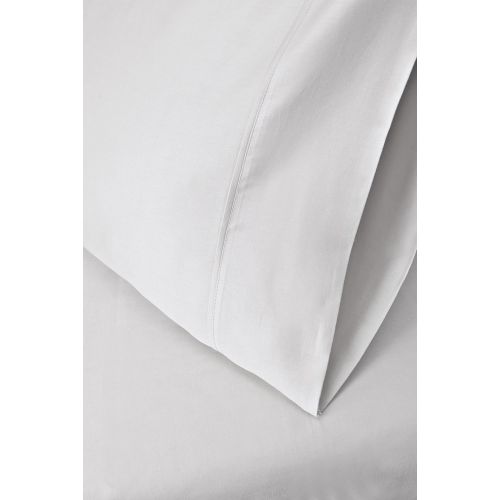  Superior Combed Cotton, 300 Thread Count; Deep-Fitting Pocket, Soft & Smooth 3-Piece Twin Sheet Set, Solid Light Grey